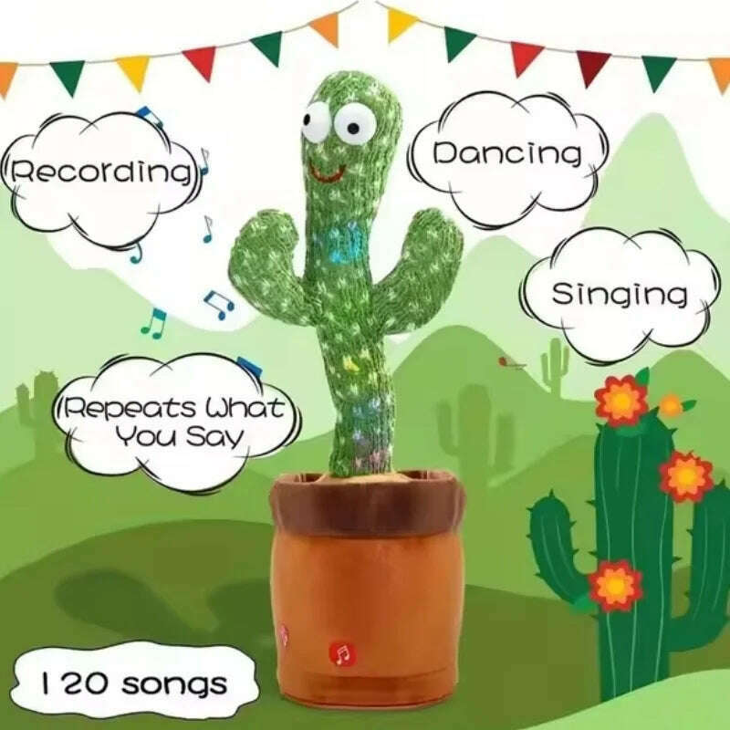KIMLUD, 1 Piece -Talking And Dancing Cactus Toy For Baby Boys And Girls,Singing Imitation Recording,Gift That Can Talk To You Repeatedly, KIMLUD Womens Clothes
