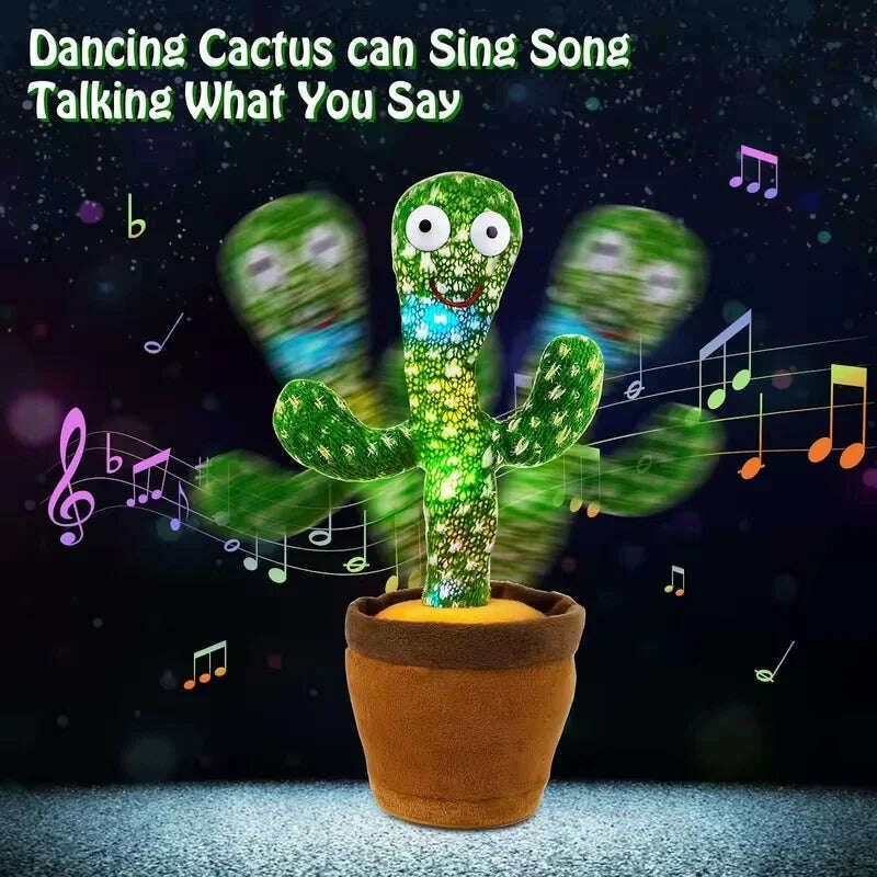KIMLUD, 1 Piece -Talking And Dancing Cactus Toy For Baby Boys And Girls,Singing Imitation Recording,Gift That Can Talk To You Repeatedly, KIMLUD Womens Clothes