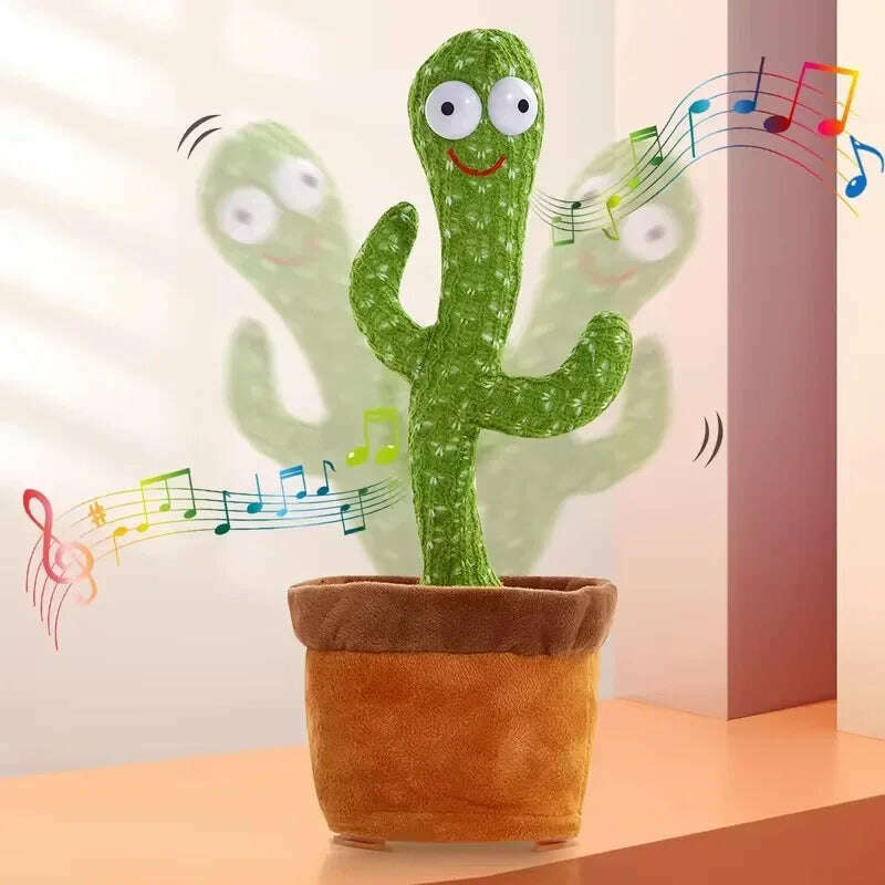 KIMLUD, 1 Piece -Talking And Dancing Cactus Toy For Baby Boys And Girls,Singing Imitation Recording,Gift That Can Talk To You Repeatedly, single, KIMLUD APPAREL - Womens Clothes