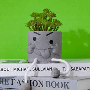 1 set of 3 pots of artificial succulent plants, cute hanging leg potted plants, creative artificial succulent plants and potted - KIMLUD