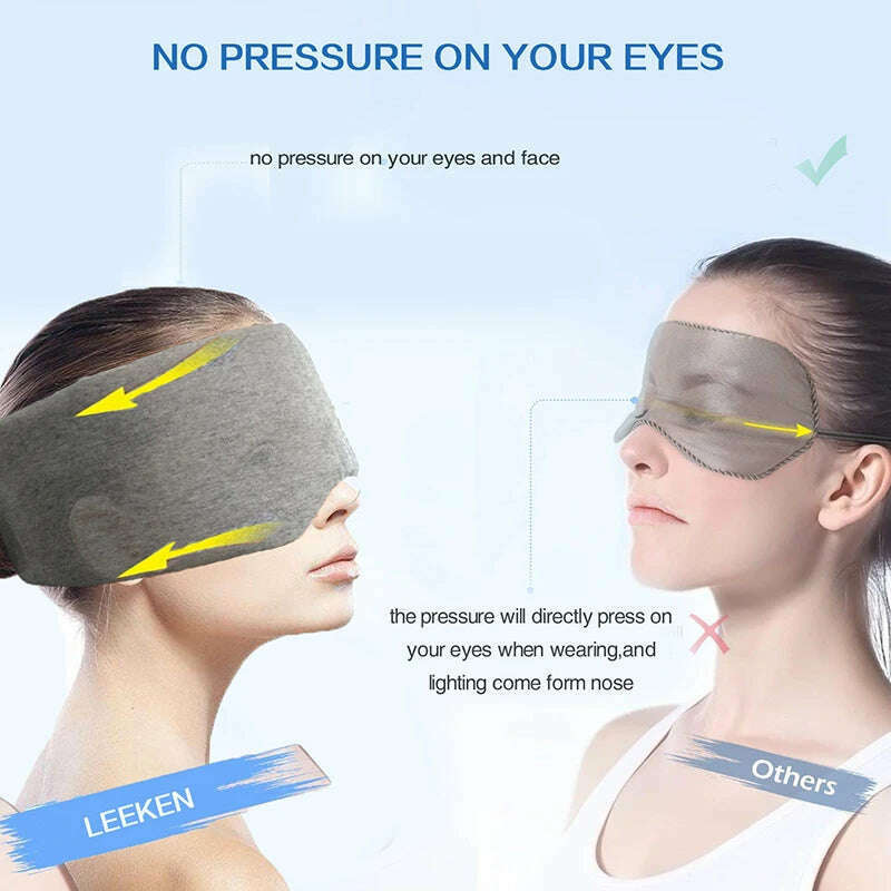 KIMLUD, 100% Cotton Silk Sleep Mask Blindfold Eye Cover Eye Patch Women Men Soft Portable Blindfold Travel Eyepatch Sleeping Eye Mask, KIMLUD Women's Clothes