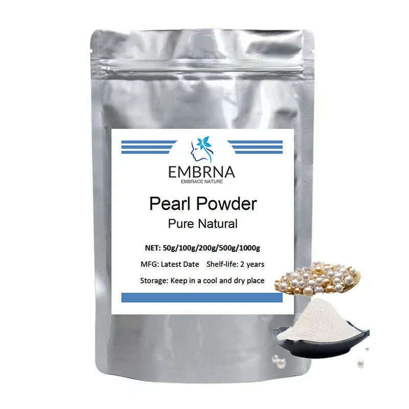 100% Natural Pearl Powder Freshly Ground Ultrafine Nanoscale Acne Whitening Facial Mask DIY Handmade - KIMLUD