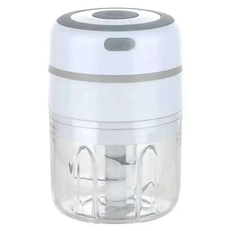 100/300mL Mini Electric Garlic Chopper USB Charging Ginger Masher Machine Sturdy Durable Chili Vegetable Crusher Kitchen Tool - KIMLUD