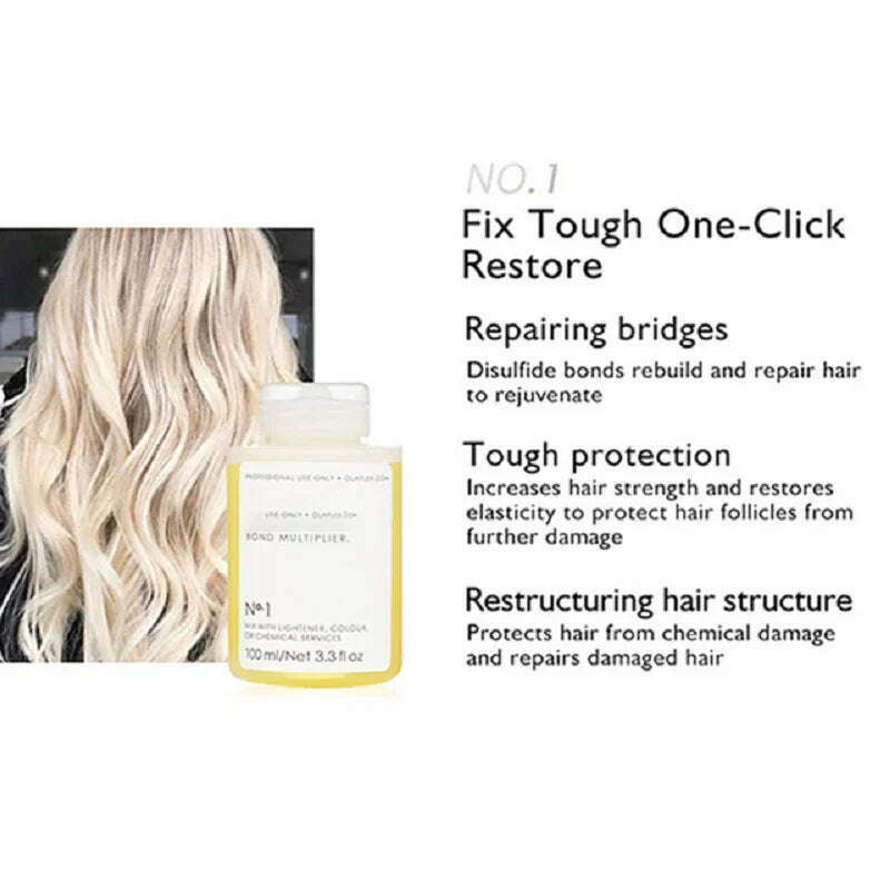 KIMLUD, 100ml NO.1-8 Repairing Hair Mask Anti Break Hair Split Oil Control Moisture Hair Conditioner Original Hair Care Product 2024, No.1 100ml, KIMLUD APPAREL - Womens Clothes