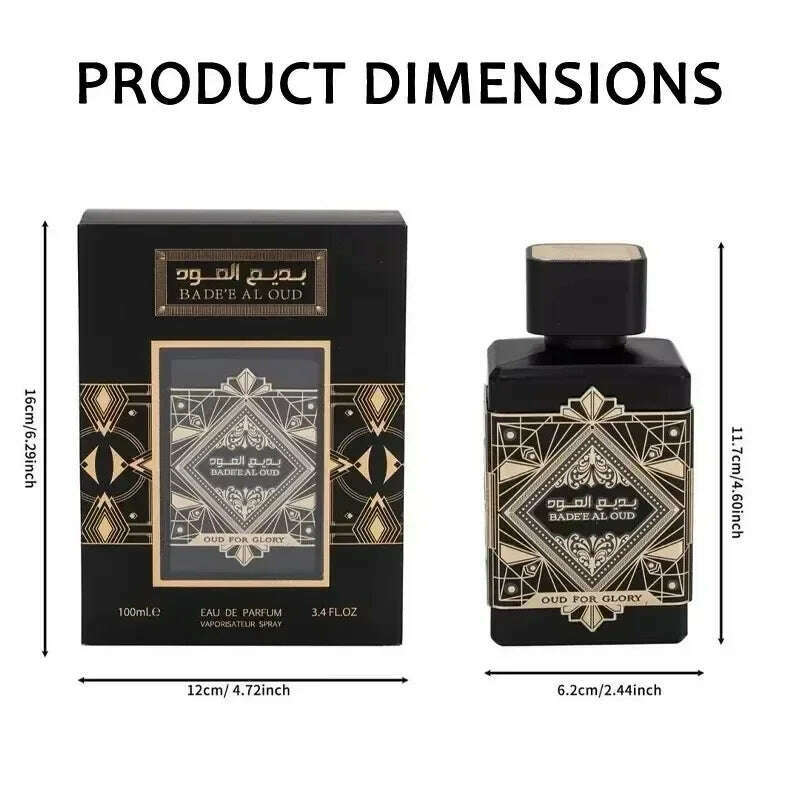 KIMLUD, 100ml Original High Quality Noble Selected Eau De Toilette Unisex Perfume Spray Fragrance Lasting Arabian Dubai Glory Flower, KIMLUD Womens Clothes