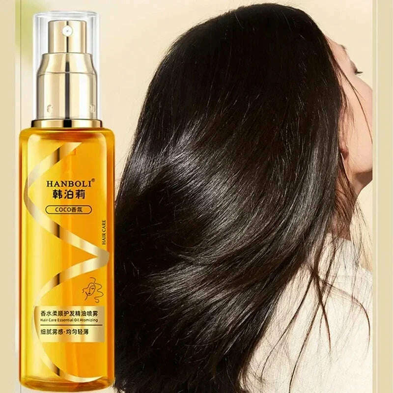 KIMLUD, 100Ml Premium Harmless Hair Oil Spray Scented Nourishing Conditioning Oil Deeply Moisturizing Hair Curly Sheen Spray Gift Women, KIMLUD Womens Clothes