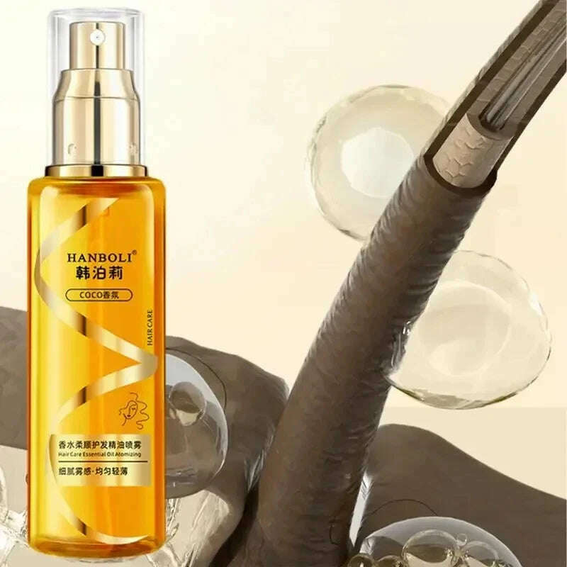 KIMLUD, 100Ml Premium Harmless Hair Oil Spray Scented Nourishing Conditioning Oil Deeply Moisturizing Hair Curly Sheen Spray Gift Women, KIMLUD Womens Clothes