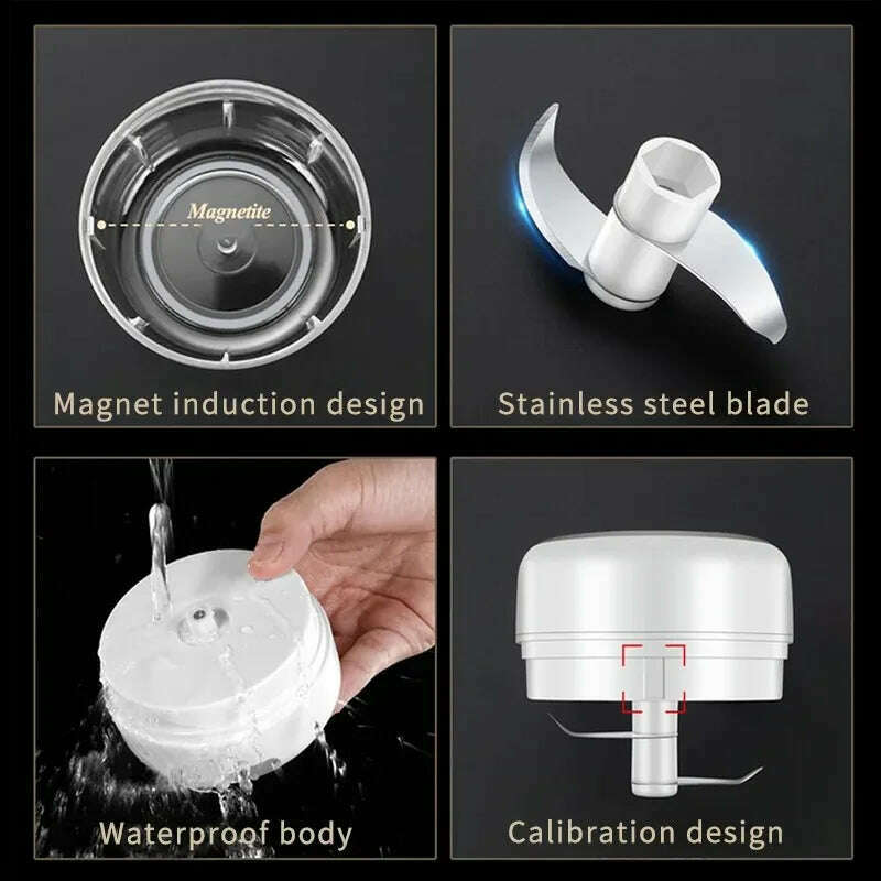 100ml/250ML Manual Meat Mincer Garlic Chopper Rotate Garlic Press Crusher Vegetable Onion Cutter Kitchen Cooking Accessories - KIMLUD