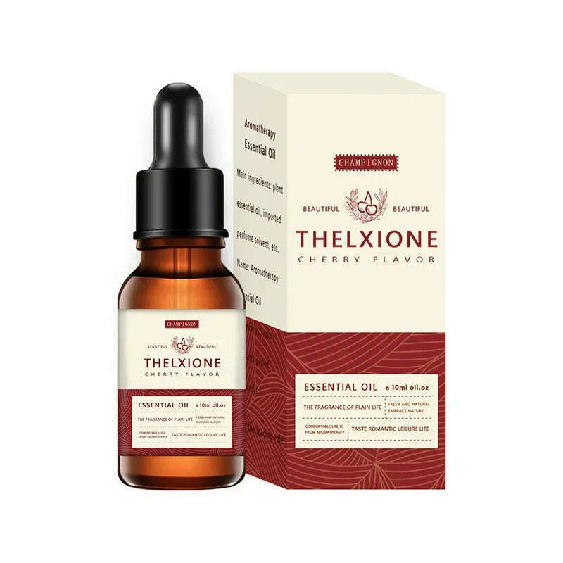 10ML Bergamot Clove Pure Essential Oil Sandalwood Patchouli Green Tea Diffused Aromatic Oil Fruity Cherry Mango Blueberry Aroma - KIMLUD