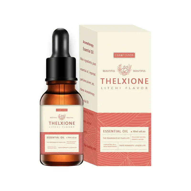 10ML Bergamot Clove Pure Essential Oil Sandalwood Patchouli Green Tea Diffused Aromatic Oil Fruity Cherry Mango Blueberry Aroma - KIMLUD