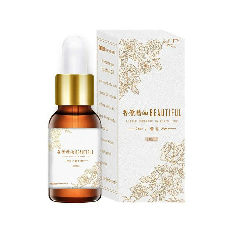 10ML Bergamot Clove Pure Essential Oil Sandalwood Patchouli Green Tea Diffused Aromatic Oil Fruity Cherry Mango Blueberry Aroma - KIMLUD