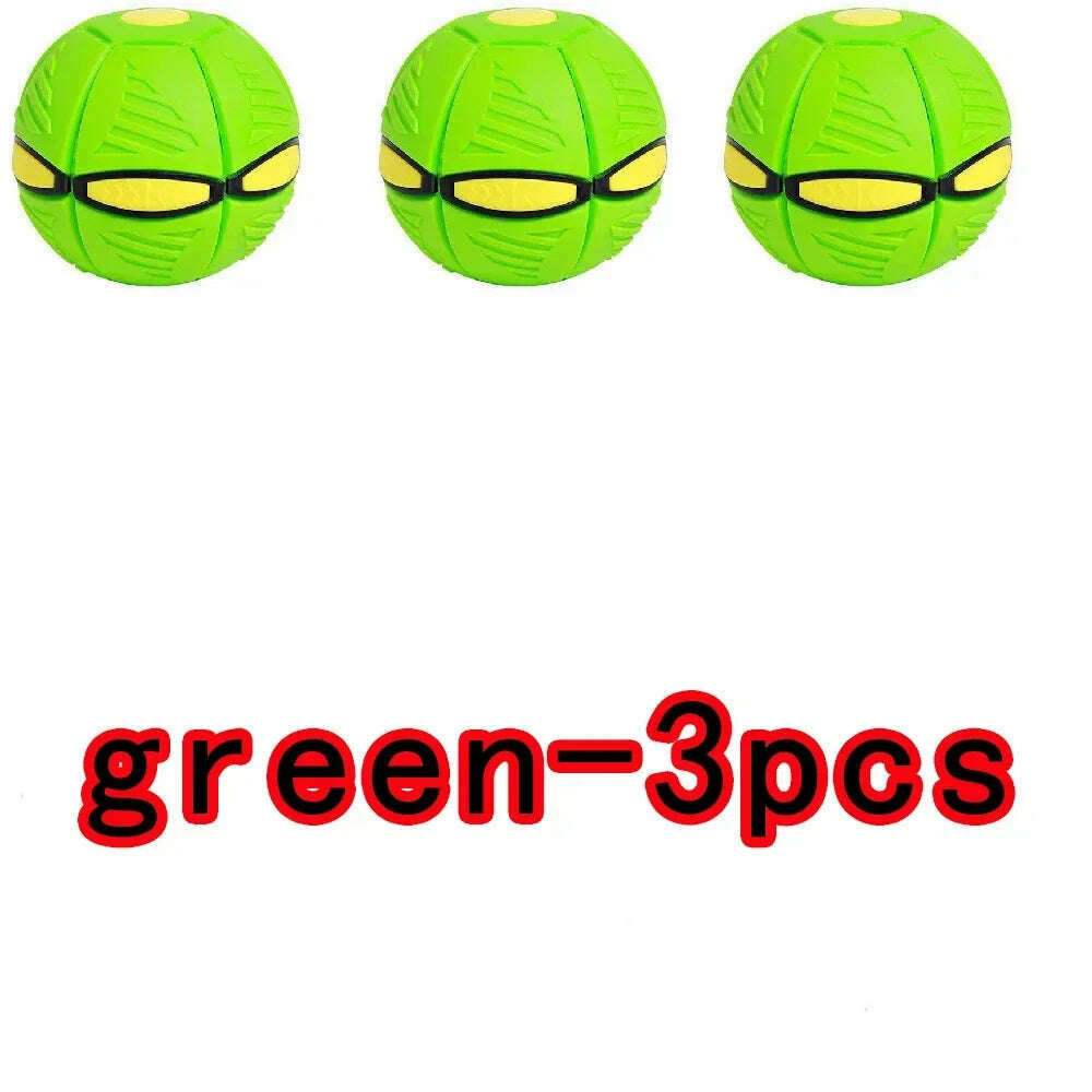 10pcs Flying Saucer Ball Outdoor Parent Children Toy Foot Magic Deformation Foot Pressure Decompression Vent Teasing Dogs Ball - KIMLUD