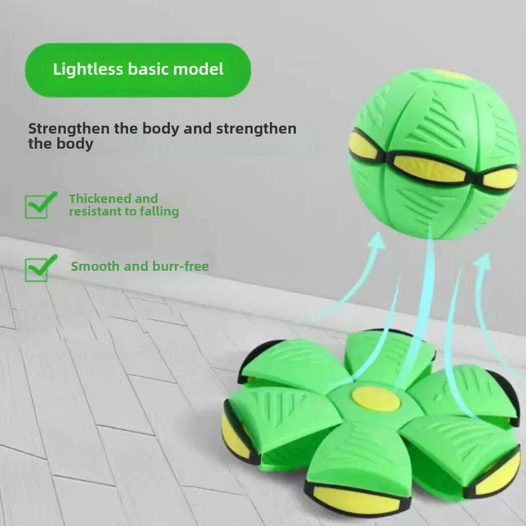 10pcs Flying Saucer Ball Outdoor Parent Children Toy Foot Magic Deformation Foot Pressure Decompression Vent Teasing Dogs Ball - KIMLUD