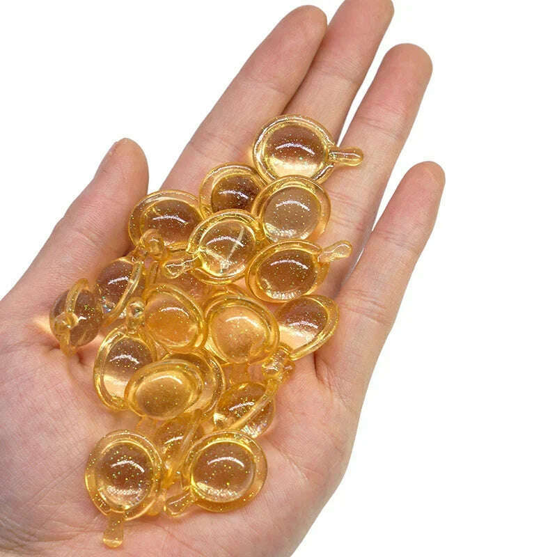 KIMLUD, 10Pcs Smooth Silky Hair Vitamin Capsule Keratin Complex Oil HairCare Repair Damaged Hair Serum Anti Hairs Loss, KIMLUD Womens Clothes