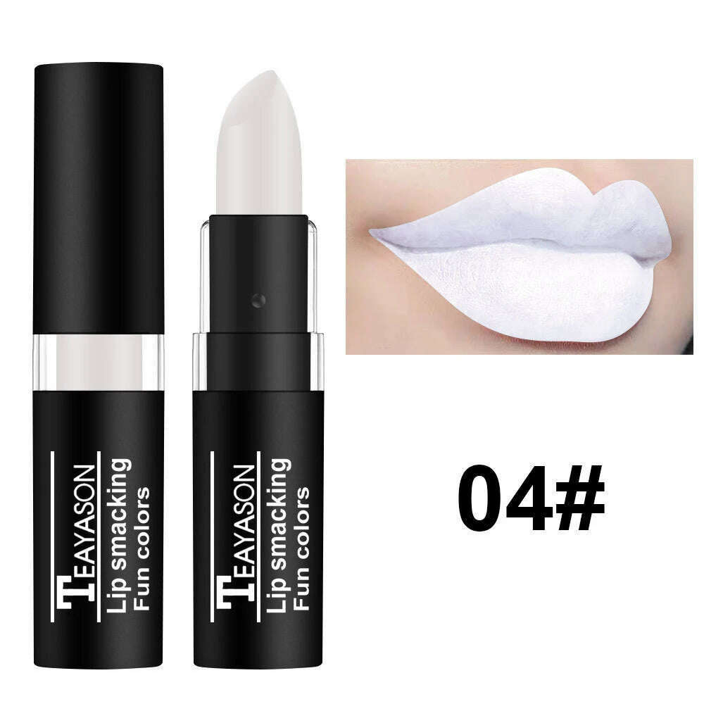 KIMLUD, 12 Color Sexy Red Matte Lipstick Nude Velvet Lip White Black Green Waterproof Long-Lasting Lip Stick Makeup Creative Lips Makeup, 04 / CHINA, KIMLUD Women's Clothes