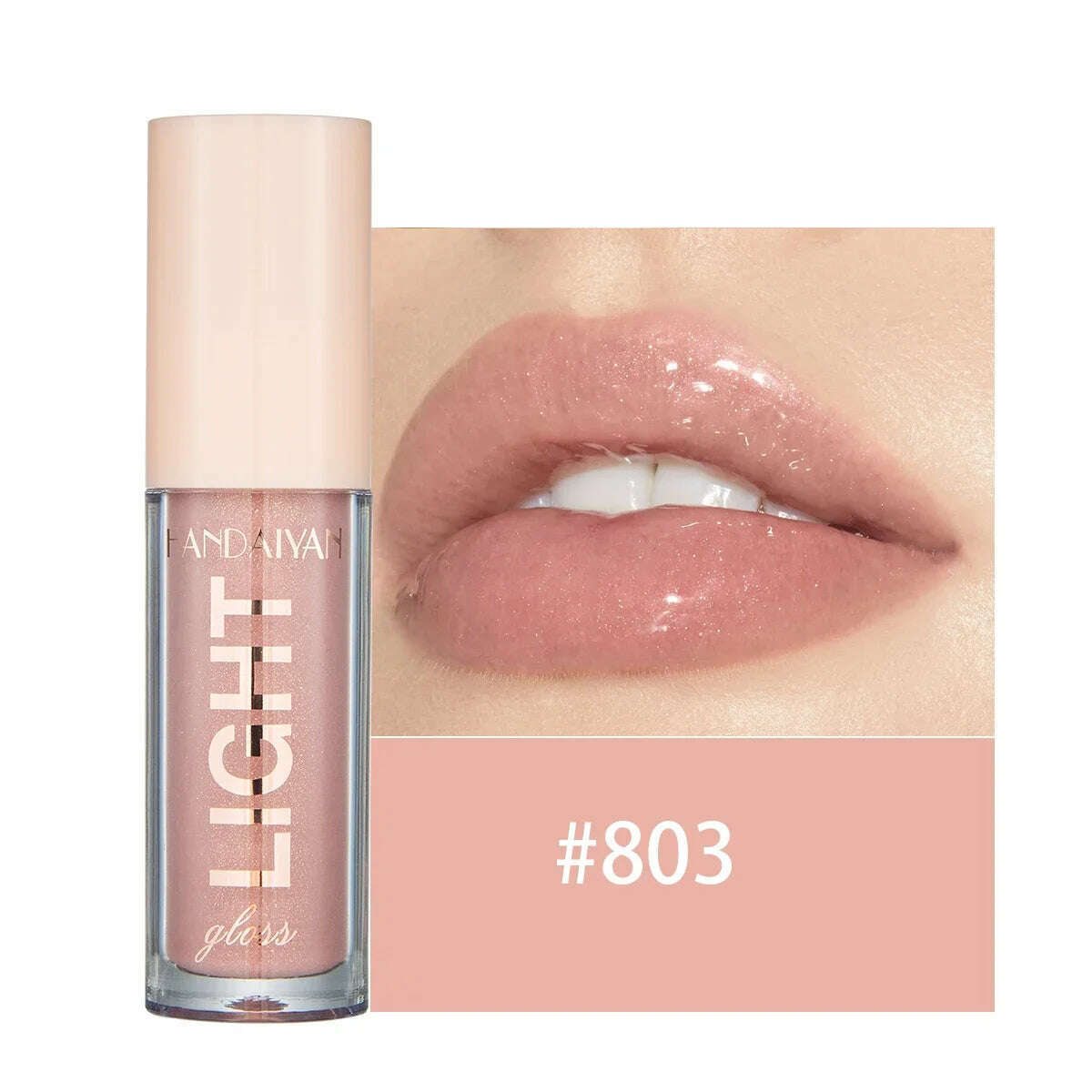 KIMLUD, 12 Colors Lip Gloss Moisturizing Mirror Shimmer Pearly Liquid Lipstick Tint Waterproof Long Lasting Lip Glaze Sexy Lips Makeup, 803, KIMLUD Women's Clothes