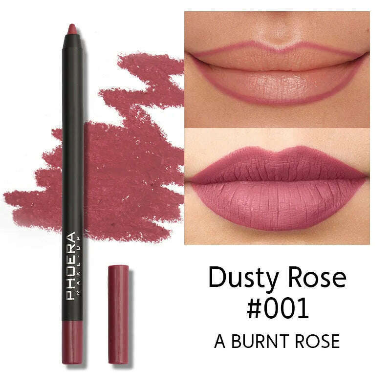 KIMLUD, 12 Colors Matte Brown Lip Liner Waterproof Long Lasting Moisturizing Sexy Lip Pencil Women Natural Lipstick Makeup Lip Cosmetics, KIMLUD Womens Clothes