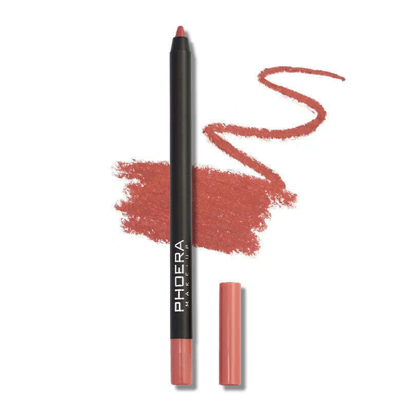 KIMLUD, 12 Colors Matte Brown Lip Liner Waterproof Long Lasting Moisturizing Sexy Lip Pencil Women Natural Lipstick Makeup Lip Cosmetics, KIMLUD Women's Clothes