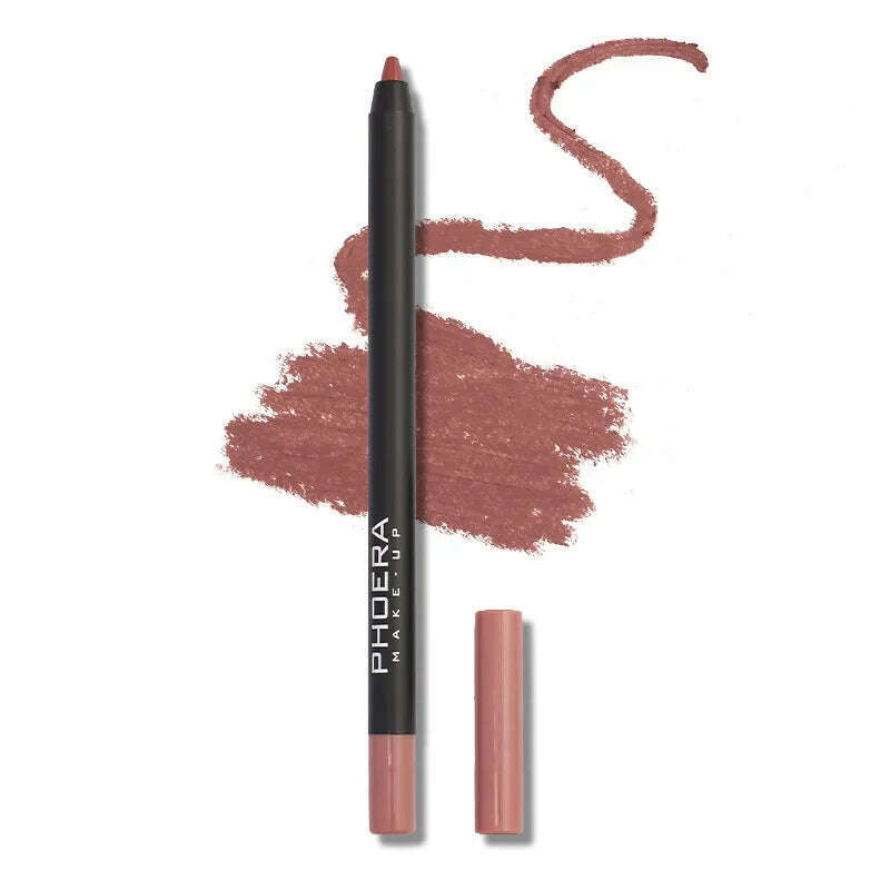 KIMLUD, 12 Colors Matte Brown Lip Liner Waterproof Long Lasting Moisturizing Sexy Lip Pencil Women Natural Lipstick Makeup Lip Cosmetics, KIMLUD Women's Clothes