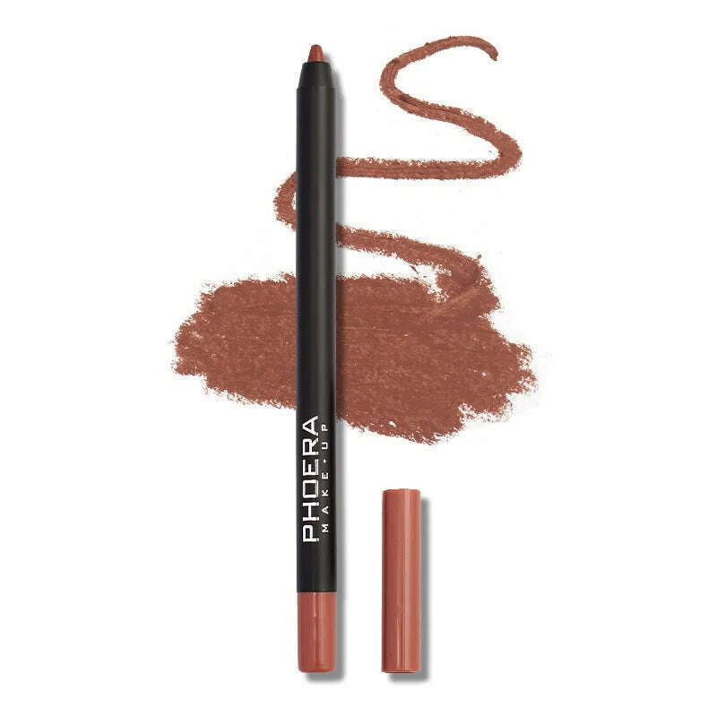 KIMLUD, 12 Colors Matte Brown Lip Liner Waterproof Long Lasting Moisturizing Sexy Lip Pencil Women Natural Lipstick Makeup Lip Cosmetics, 03, KIMLUD Women's Clothes