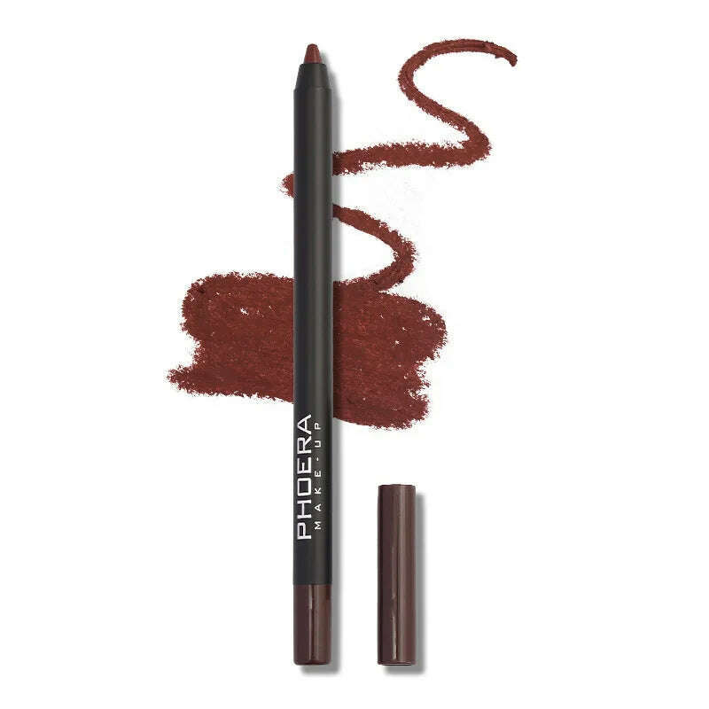 KIMLUD, 12 Colors Matte Brown Lip Liner Waterproof Long Lasting Moisturizing Sexy Lip Pencil Women Natural Lipstick Makeup Lip Cosmetics, 09, KIMLUD Women's Clothes