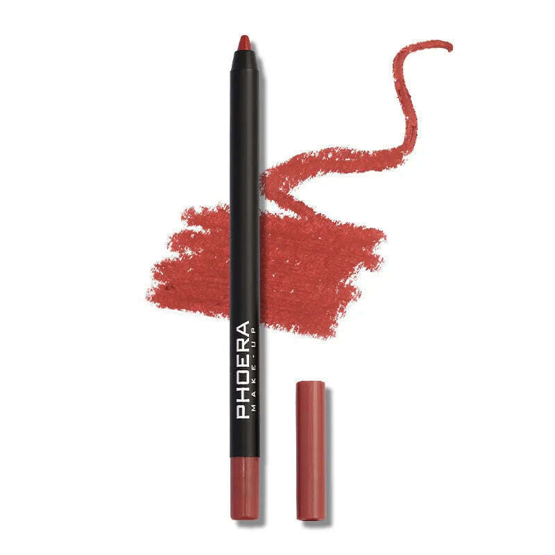 KIMLUD, 12 Colors Matte Brown Lip Liner Waterproof Long Lasting Moisturizing Sexy Lip Pencil Women Natural Lipstick Makeup Lip Cosmetics, 11, KIMLUD APPAREL - Womens Clothes