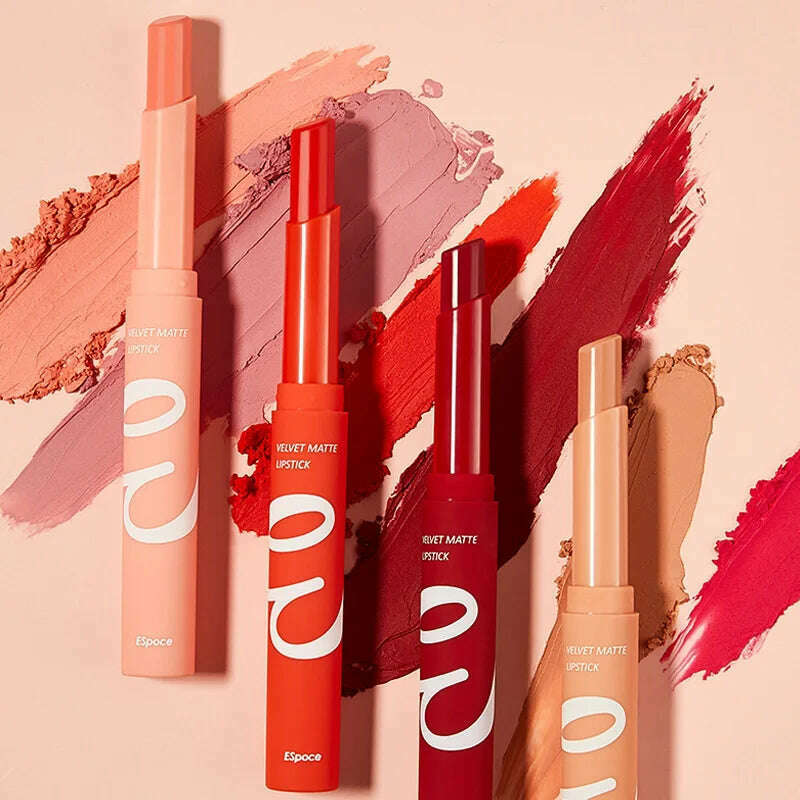 KIMLUD, 12 Colors Matte Lipstick Waterproof Long Lasting Nude Pink Velvet Lipsticks Non Stick Nude Series Lip Tint Cosmetic Makeup, KIMLUD Womens Clothes