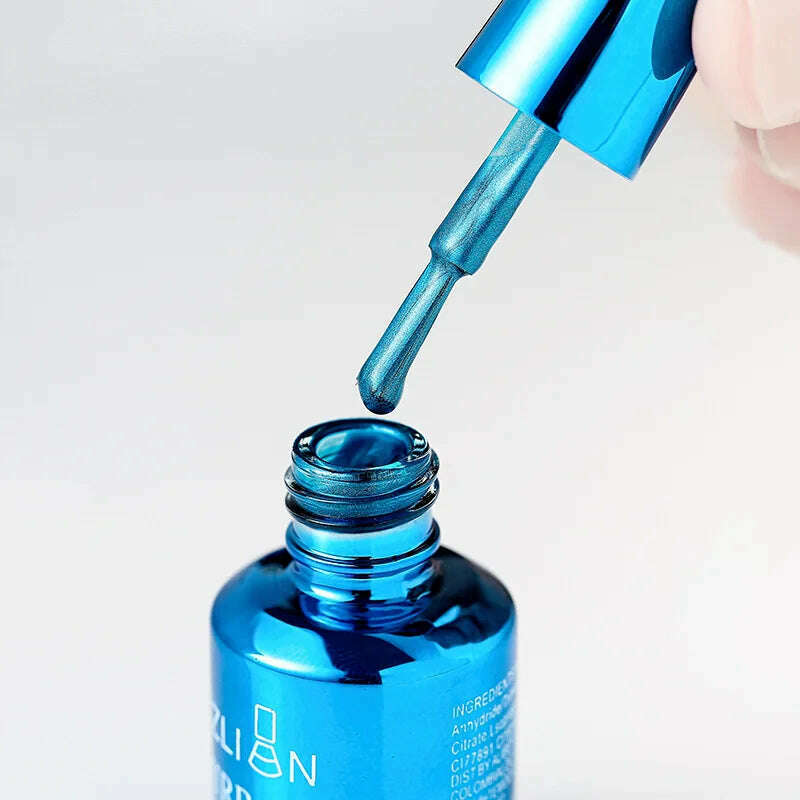 12 Colors Mirror Polish Long-lasting Quick-drying Metallic Silver Purple Rose Gold Nail Polish Is Not Peelable Nails Gel Varnish - KIMLUD