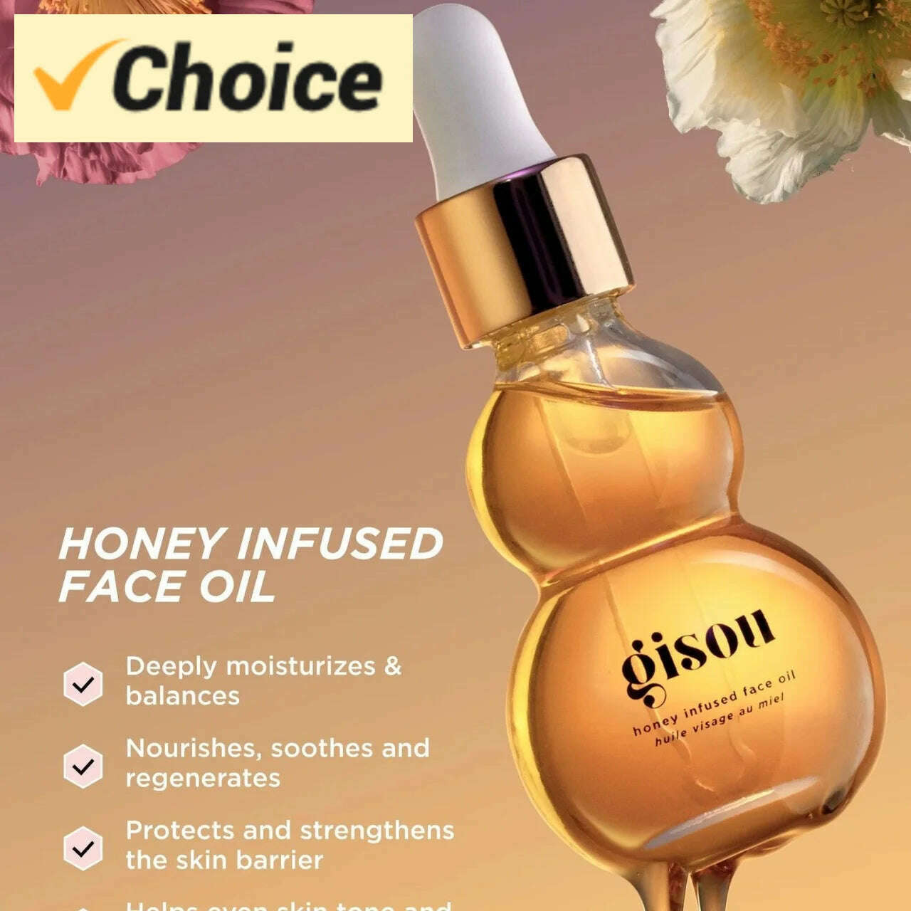 1/3 PC Gisou Face Oil Aging Replenishing Face Oil 26ml - KIMLUD