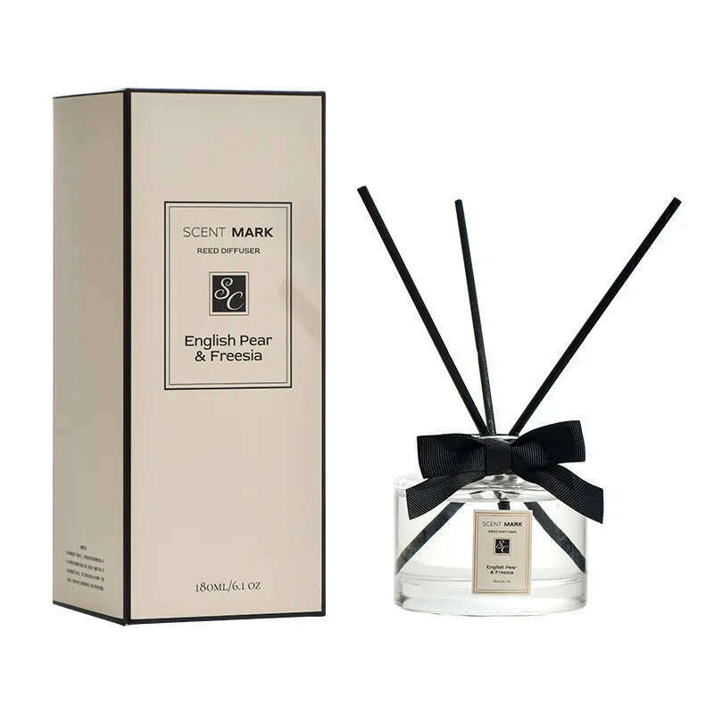 180ml Aromatherapy Essential Oil Rattan Aromatherapy Bedroom Toilet Deodorant Household Decoration Gift Diffuser Air Freshener - KIMLUD