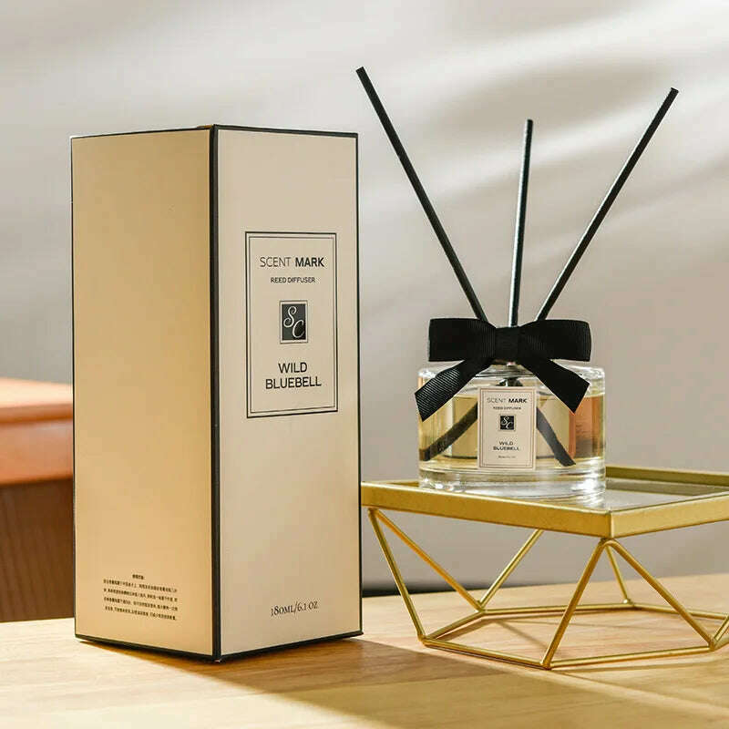 180ml Aromatherapy Essential Oil Rattan Aromatherapy Bedroom Toilet Deodorant Household Decoration Gift Diffuser Air Freshener - KIMLUD