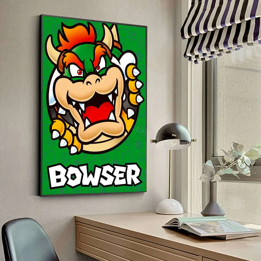 KIMLUD, 1pc Anime Game Plumber Uncle Mushroom M-Marios Poster Stickers Art Wall Murals Decor Game, z10 / 50x70cm No Frame, KIMLUD APPAREL - Womens Clothes