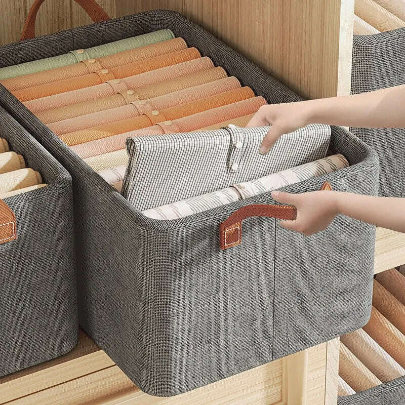 1pc Dustproof Clothes Quilts Storage Bag Organizers with Handle Non-woven Saving Space Bag Travel Storage Bedroom Bedding Bag - KIMLUD