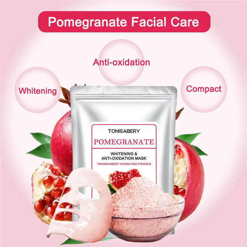 KIMLUD, 1pc Jelly Mask Powder 20g chocolate collagen facial mask powder soft facial mask powder moisturizing and tightening, 1pc Pomegranate, KIMLUD APPAREL - Womens Clothes