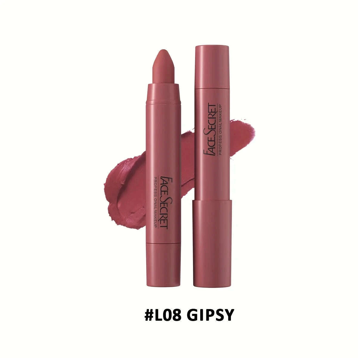 1pc Waterproof Matte Lipstick,Long Lasting Matte Finish, Non-Stick,Lightweight Matte Lipstick, Smooth Application,Lip Combo Set