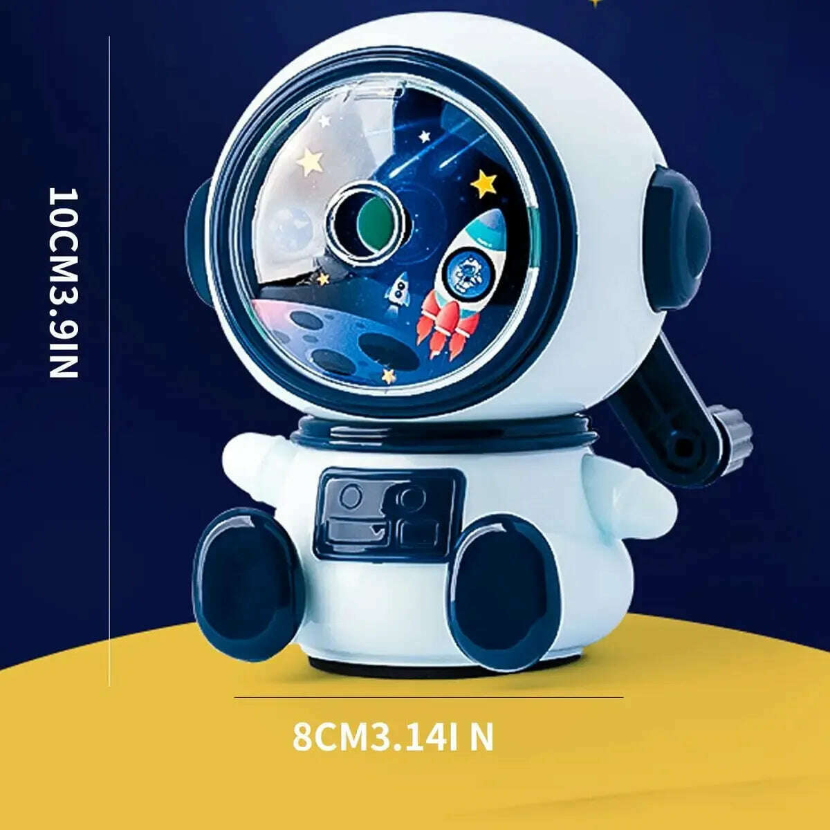 KIMLUD, 1Pcs Student Cartoon Hand Sharpener Astronaut Shape Sharpener Automatic Pencil Sharpener, KIMLUD Womens Clothes