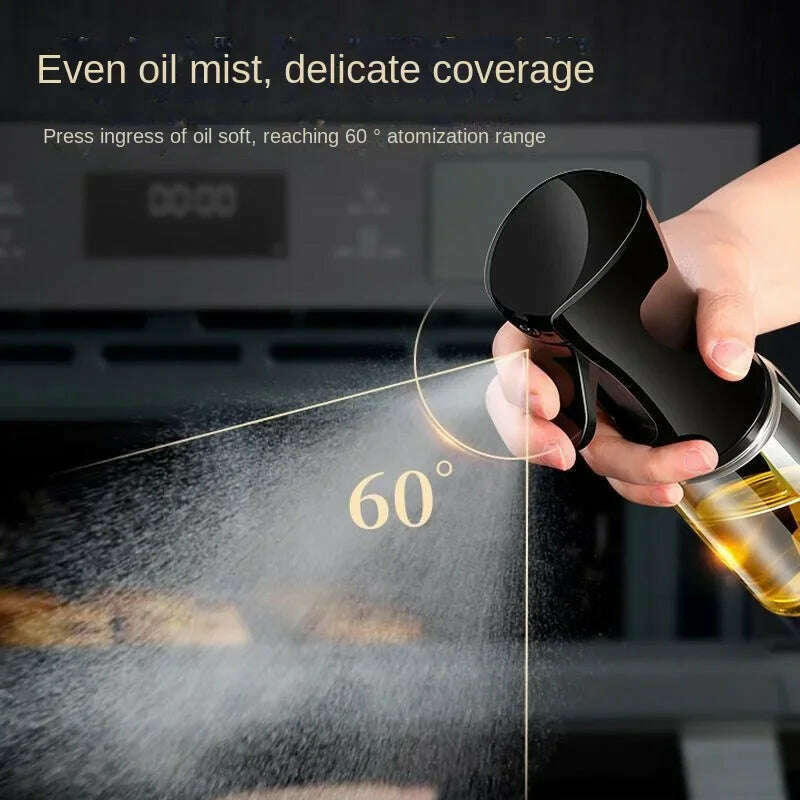 200/300/500 ML Oil Spray Pot Kitchen Household Edible Olive Oil Spray Bottle Atomized Misty Oil Tank Air Fryer Spray Bottle - KIMLUD