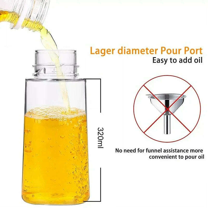 200/300/500 ML Oil Spray Pot Kitchen Household Edible Olive Oil Spray Bottle Atomized Misty Oil Tank Air Fryer Spray Bottle - KIMLUD