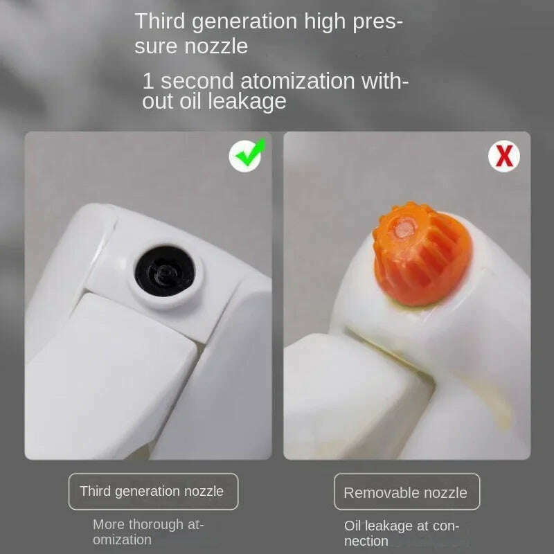 200/300/500 ML Oil Spray Pot Kitchen Household Edible Olive Oil Spray Bottle Atomized Misty Oil Tank Air Fryer Spray Bottle - KIMLUD