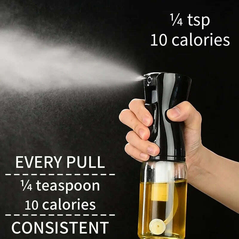 200/300/500ml Oil Spray for Kitchen Oil Nebulizer Dispenser Spray Oil Sprayer Airfryer BBQ Camping Olive Oil Diffuser Cooking - KIMLUD