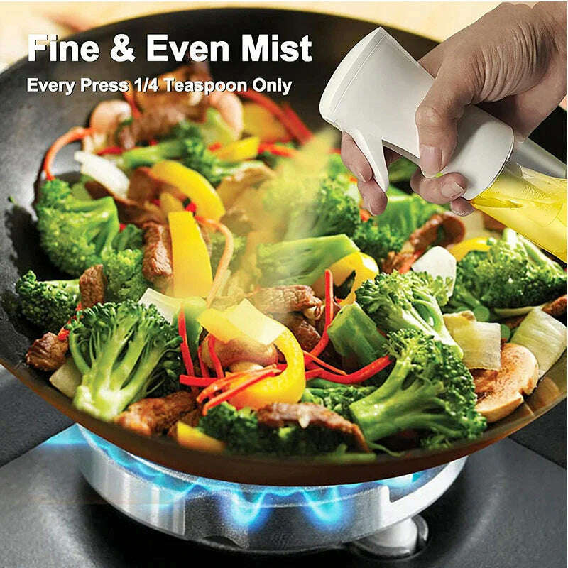 200ml 300ml Oil Spray Bottle Kitchen BBQ Cooking Olive Oil Dispenser Camping Baking Empty Vinegar Soy Sauce Sprayer Containers - KIMLUD