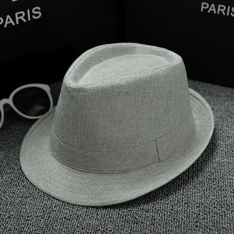 KIMLUD, 2018 England Retro Men's Fedoras Top Jazz Plaid Hat Spring Summer Autumn Bowler Hats Cap Classic Version chapeau Hats, 3, KIMLUD Womens Clothes