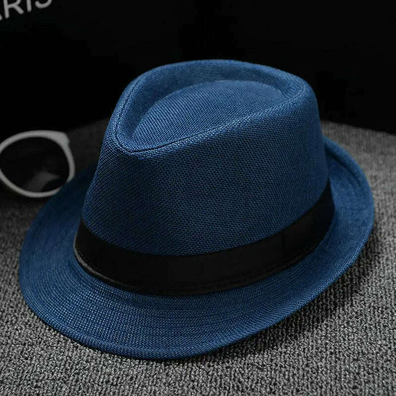 KIMLUD, 2018 England Retro Men's Fedoras Top Jazz Plaid Hat Spring Summer Autumn Bowler Hats Cap Classic Version chapeau Hats, 11, KIMLUD Womens Clothes