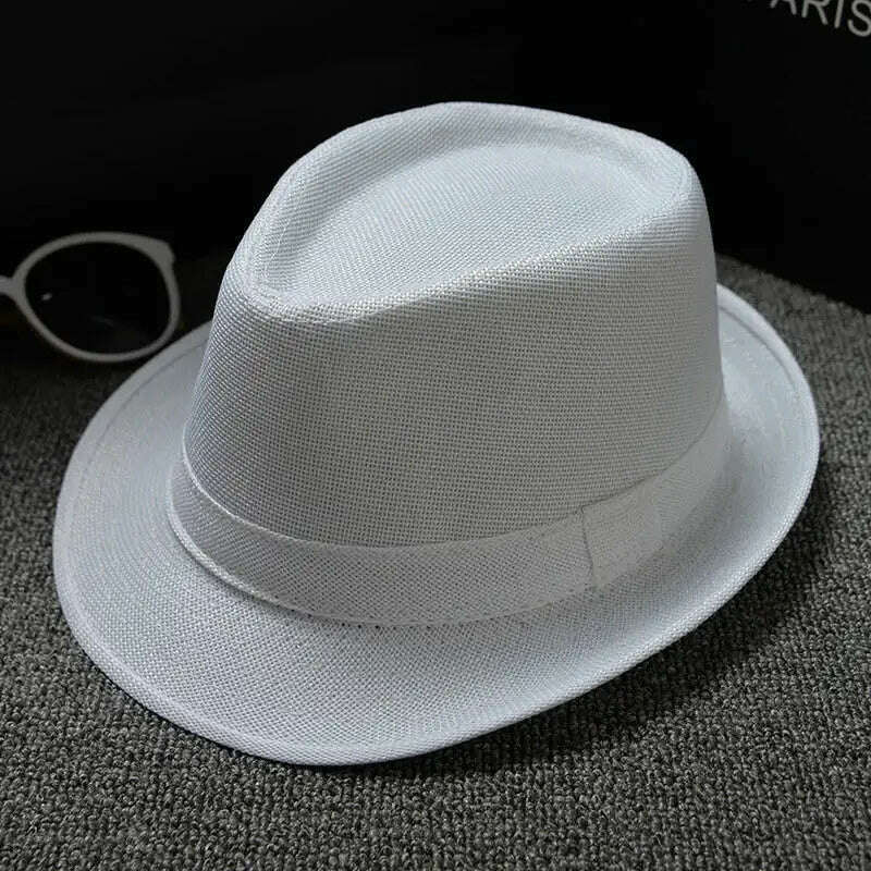 KIMLUD, 2018 England Retro Men's Fedoras Top Jazz Plaid Hat Spring Summer Autumn Bowler Hats Cap Classic Version chapeau Hats, KIMLUD Womens Clothes