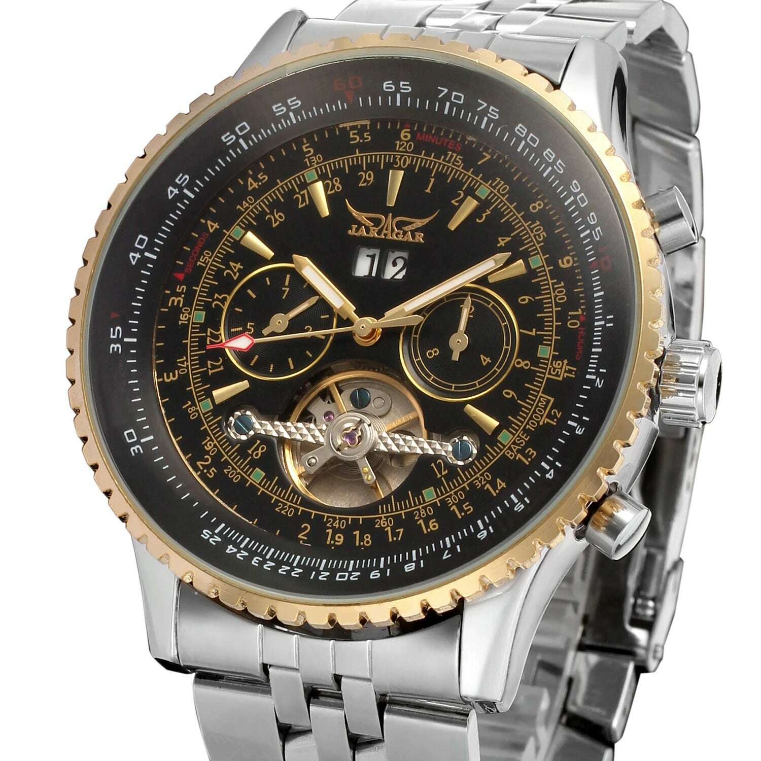KIMLUD, 2019 Jaragar Top Brand Mens Watches Luxury Men Military Sport Wristwatch Automatic Mechanical Tourbillon Clock Relogio Masculino, KIMLUD Womens Clothes