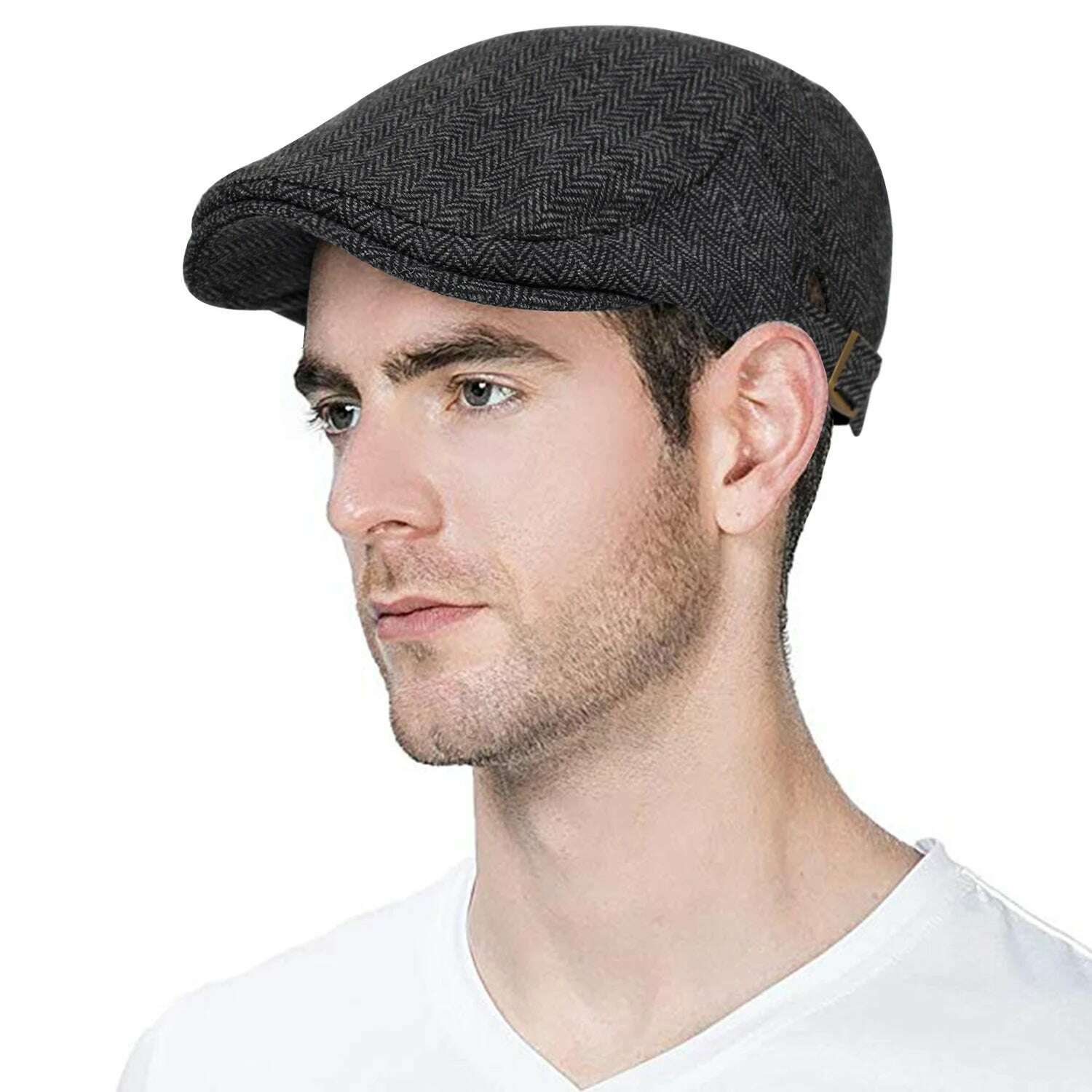 KIMLUD, 2019 new Man Berets cotton British Vintage Flat Caps Gatsby Male Solid Gray Black Spring Autumn Winter Adjustable Driver Hats, KIMLUD Womens ClothesKIMLUD, 2019 new Man Berets cotton British Vintage Flat Caps Gatsby Male Solid Gray Black Spring Autumn Winter Adjustable Driver Hats, 6, KIMLUD APPAREL - Womens Clothes