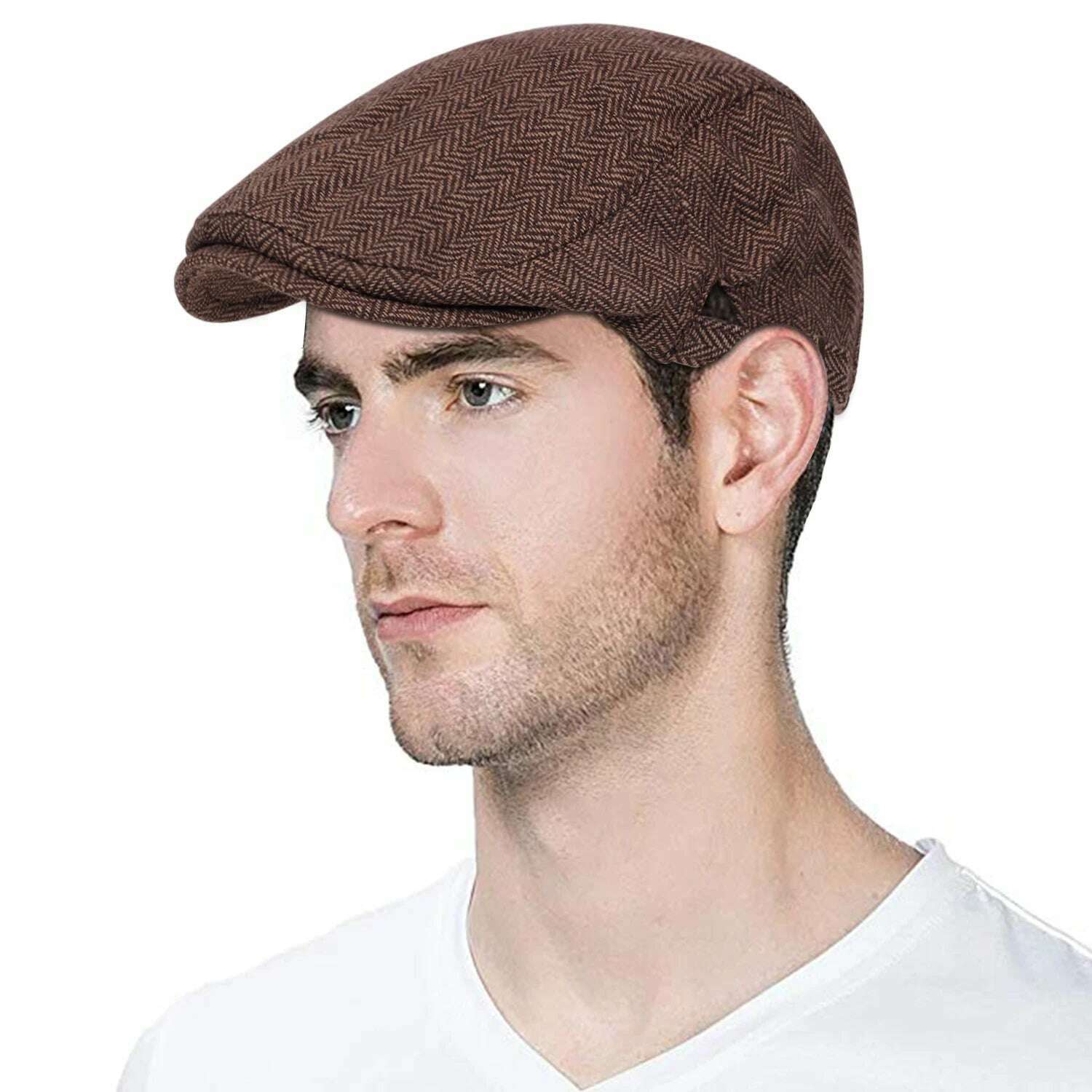 KIMLUD, 2019 new Man Berets cotton British Vintage Flat Caps Gatsby Male Solid Gray Black Spring Autumn Winter Adjustable Driver Hats, KIMLUD Womens ClothesKIMLUD, 2019 new Man Berets cotton British Vintage Flat Caps Gatsby Male Solid Gray Black Spring Autumn Winter Adjustable Driver Hats, 10, KIMLUD APPAREL - Womens Clothes