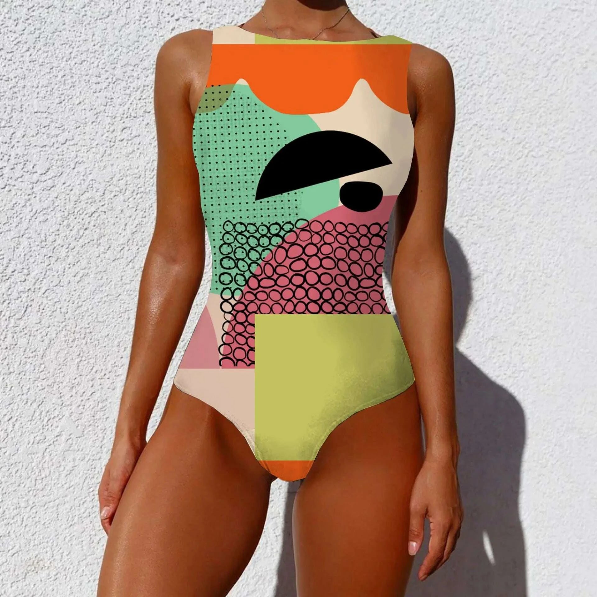 2021 One Piece Swimsuit Women Swimwear Monokini Long Sleeve Printed Floral Female Bathing Suit Surfing Bodysuit Swim Wear Beach