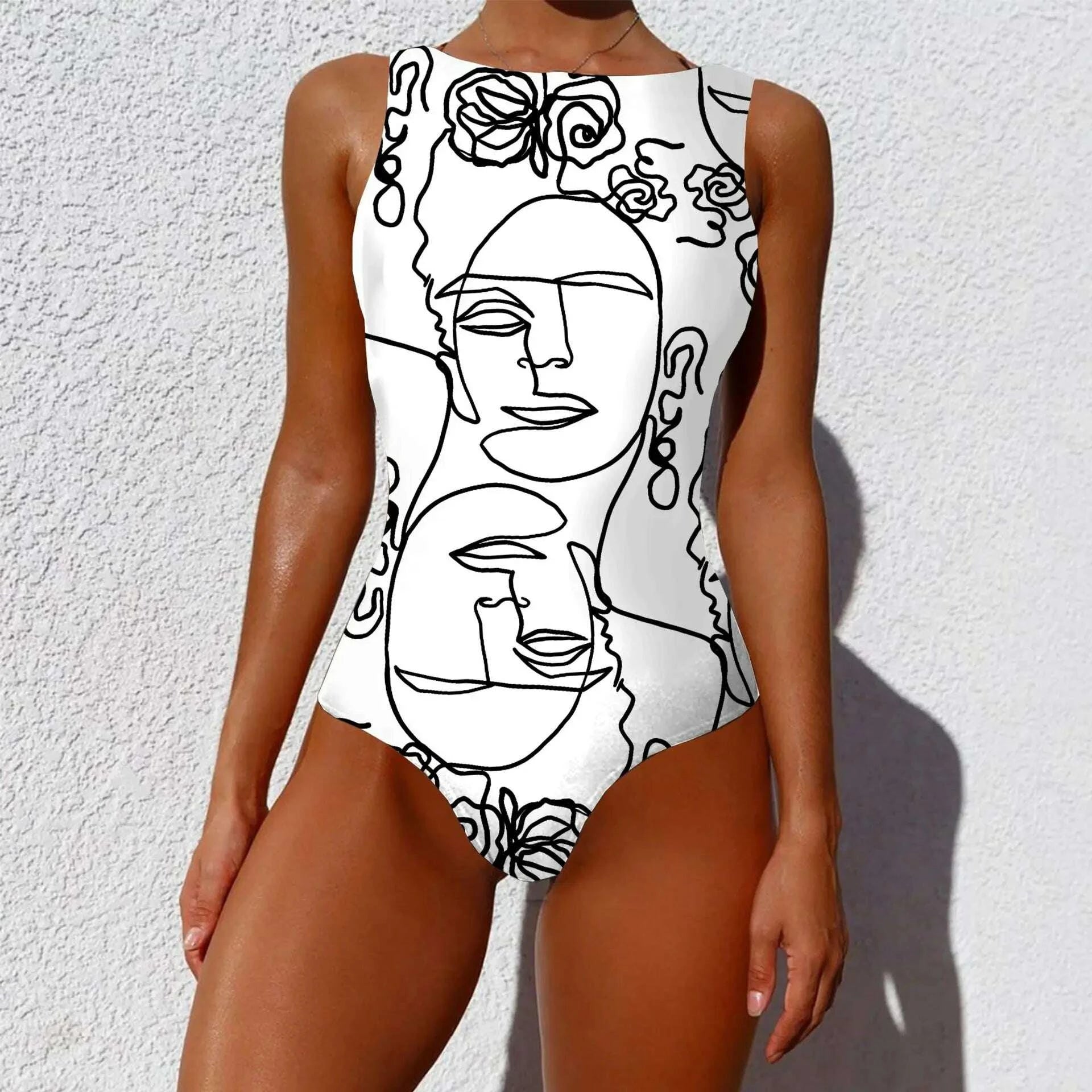 2021 One Piece Swimsuit Women Swimwear Monokini Long Sleeve Printed Floral Female Bathing Suit Surfing Bodysuit Swim Wear Beach