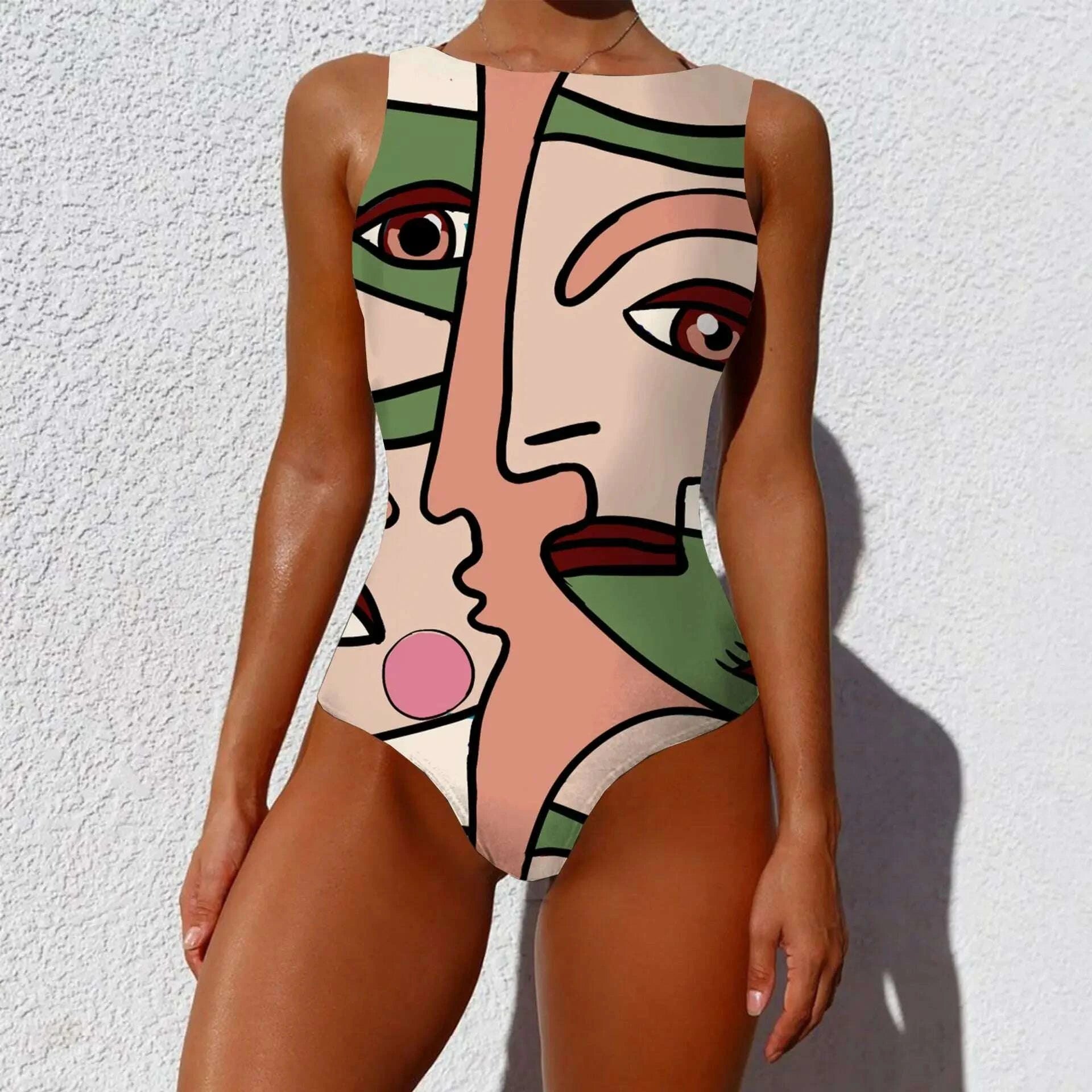 2021 One Piece Swimsuit Women Swimwear Monokini Long Sleeve Printed Floral Female Bathing Suit Surfing Bodysuit Swim Wear Beach